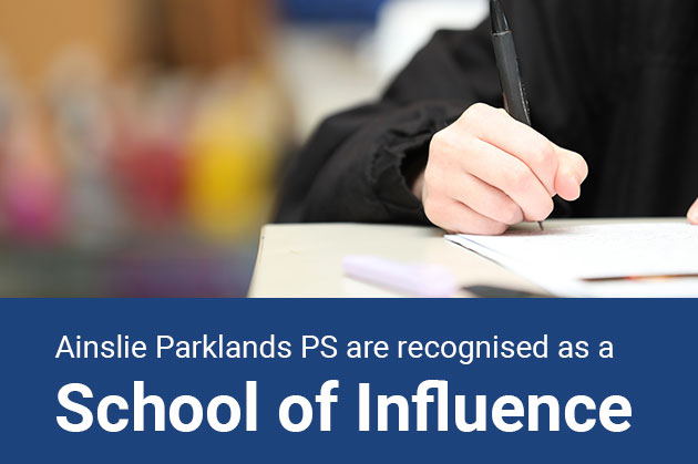 We're recognised as a school of influence